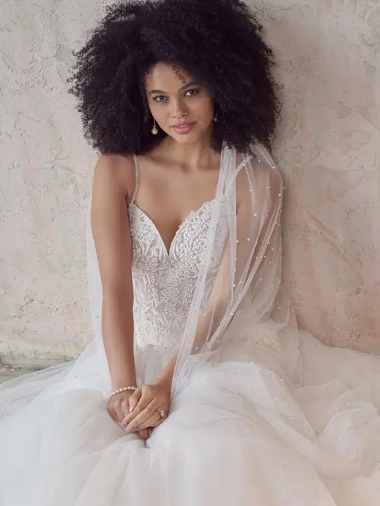 Model wearing Geddes by Maggie Sottero