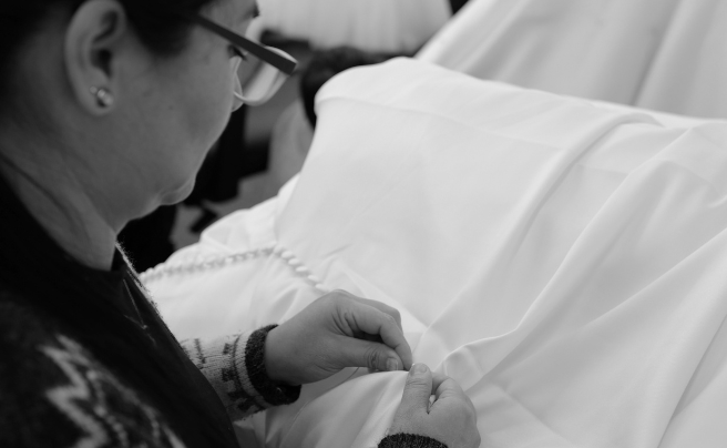 Photo of Liliana Bridal Alterations process. Desktop image