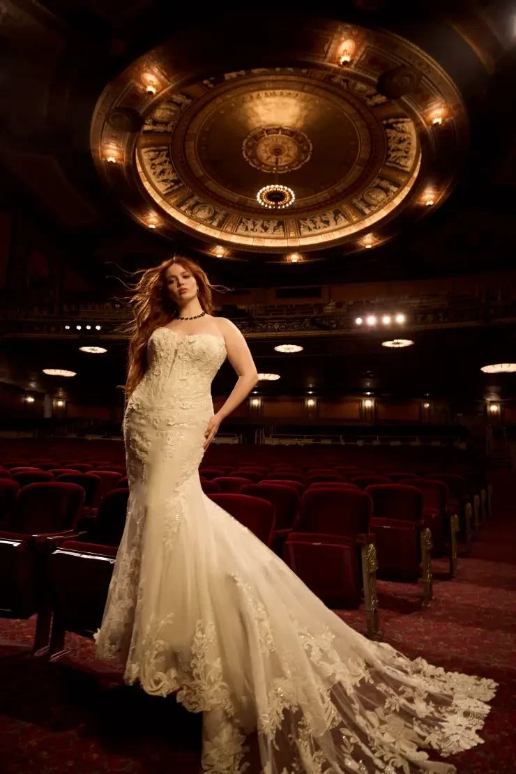 Model wearing a Maggie Sottero gown