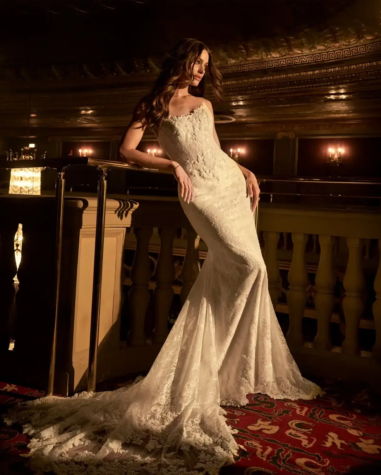 Model wearing a Maggie Sottero gown
