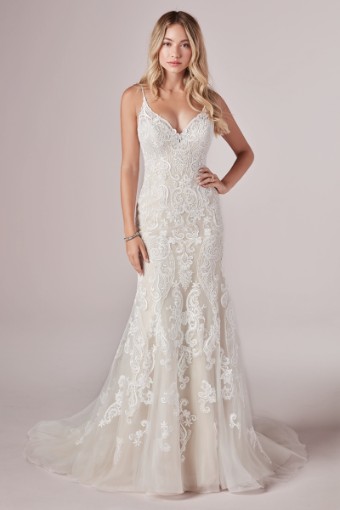 Maggie Sottero Adelaide 20RT228 -- #0 default All Ivory (gown with Ivory Illusion) thumbnail
