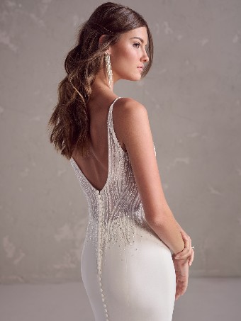 Rebecca Ingram JENROSE | 24RS196A01 OTR JENROSE | 24RS196A01 OTR #3 default Ivory/Silver Accent (gown with Natural Center Front Illusion) thumbnail