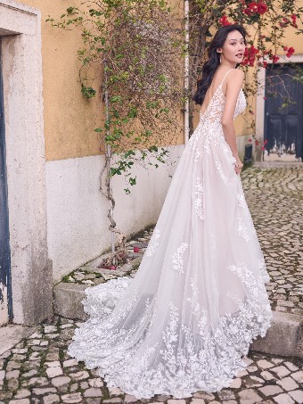 Maggie Sottero RAYNA | 23MB661A01 - OTR RAYNA | 23MB661A01 - OTR #1 Ivory over Blush (gown with Natural Illusion) thumbnail