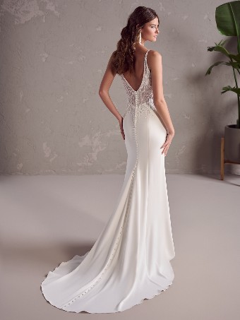 Rebecca Ingram JENROSE | 24RS196A01 OTR JENROSE | 24RS196A01 OTR #2 Ivory/Silver Accent (gown with Natural Center Front Illusion) thumbnail